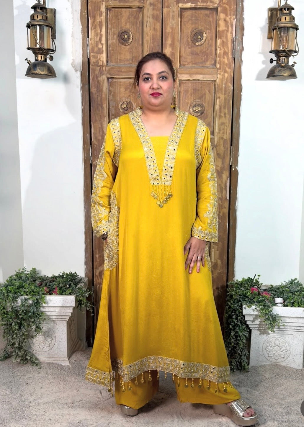 Wedding or Party Edit-Yellow Ethnic Wear