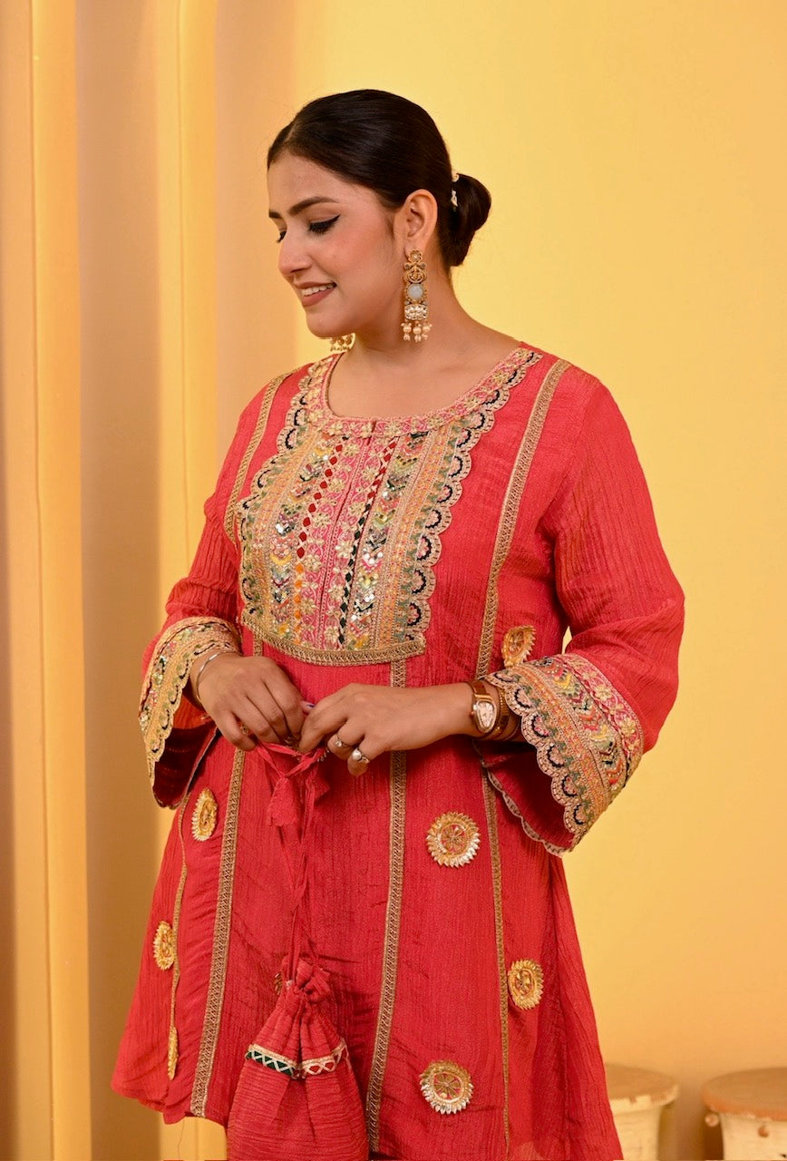 Gotta Glam Coord Set - Red