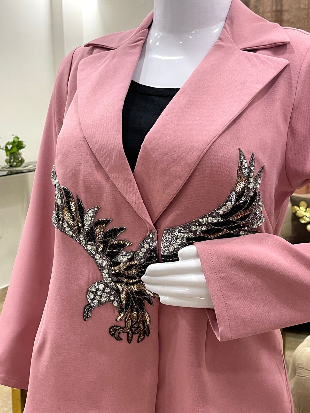 Signature Embroidered Rayon Co-ord Set