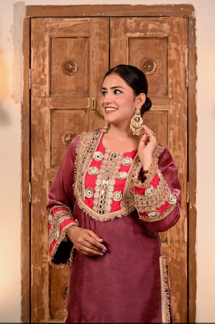 Elegant Gotta Work Palazzo Suit - Purple