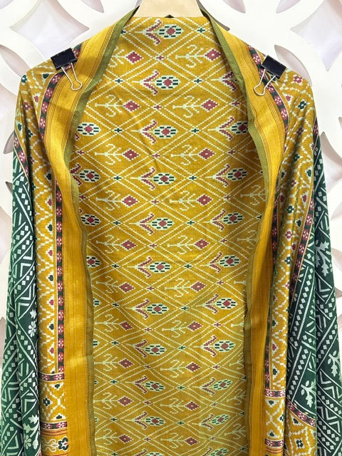 Premium Rajkoti Silk- The Upgraded Claasic (Yellow)