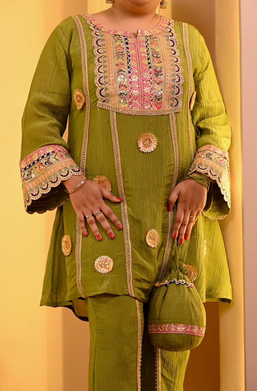 Gotta Glam Coord Set - Green