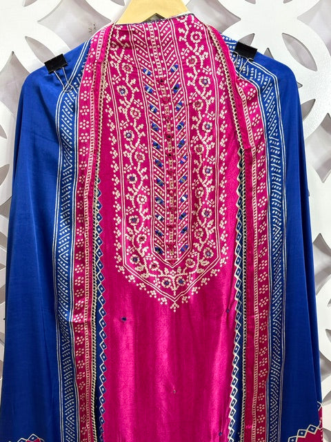 Gajji Silk Suit Set - Pink